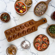 Load image into Gallery viewer, Wood Deviled Egg and Charcuterie Board - FAB Jewelry Designs