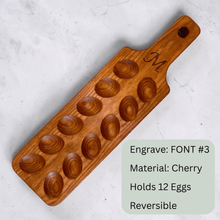 Load image into Gallery viewer, Wood Deviled Egg and Charcuterie Board - FAB Jewelry Designs
