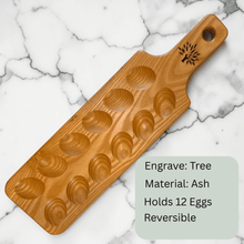 Load image into Gallery viewer, Wood Deviled Egg and Charcuterie Board - FAB Jewelry Designs
