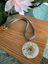 Load image into Gallery viewer, Ombre Necklace with Marble Focal Pendant
